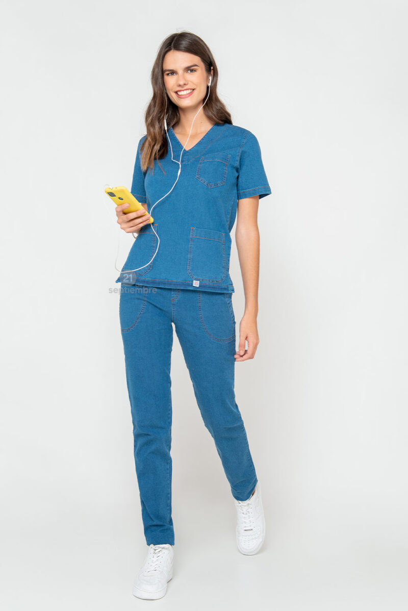 Ambo de Jeans elastizado modelo mujer