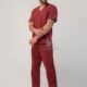 Ambo Unisex color bordo claro