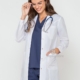 Guardapolvo clásico con puño y broche linea medical