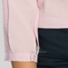 Detalle Camisa de koshibo con lazo mangas 3/4 color rosa