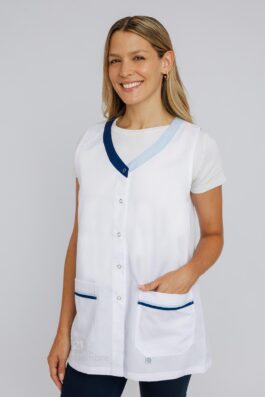 Poncho Crisantemo blanco - Art 17017 - XL