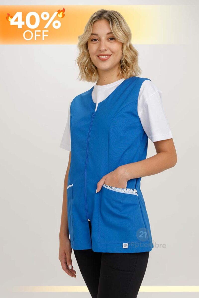 Poncho con cierre combinado - Art 17008