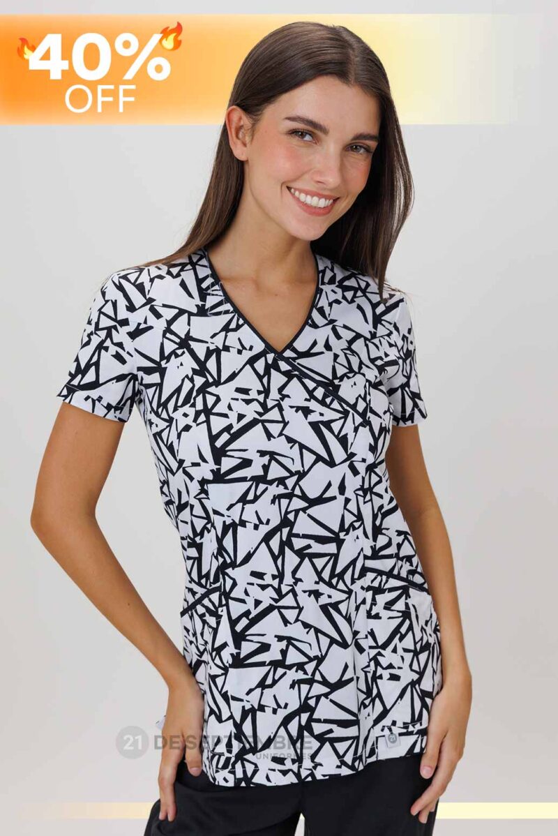Casaca estampada negra - Art 13012