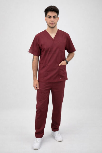 Ambo Sanidad Unisex Bordo - Art 41951